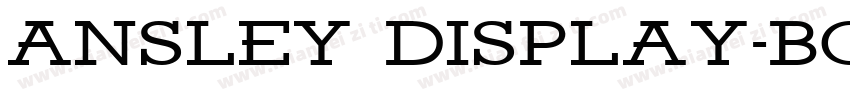 Ansley Display-Bold字体转换